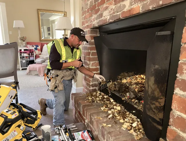 Safe screening installation by Northbridge Chimney Sweep in Northbridge, MA