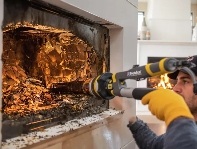 Professional chimney cleaning by Northbridge Chimney Sweep in Northbridge, MA