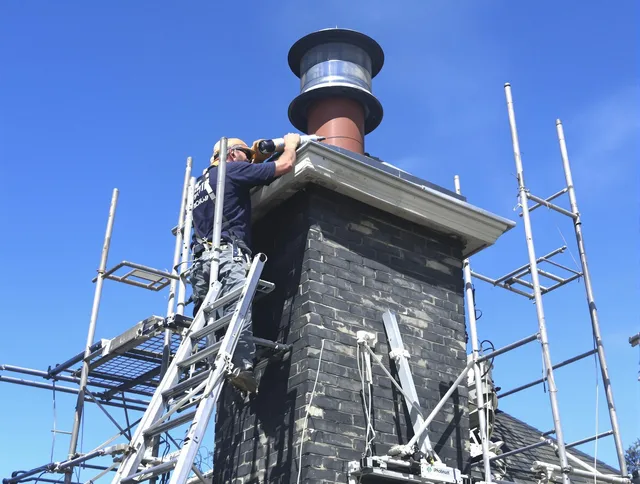 Sturdy chimney crown finished by Northbridge Chimney Sweep in Northbridge, MA