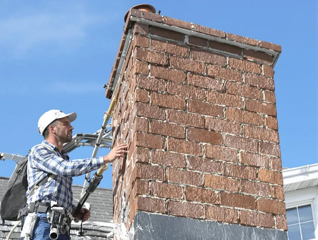 Brickwork for a chimney rebuild by Northbridge Chimney Sweep in Northbridge, MA