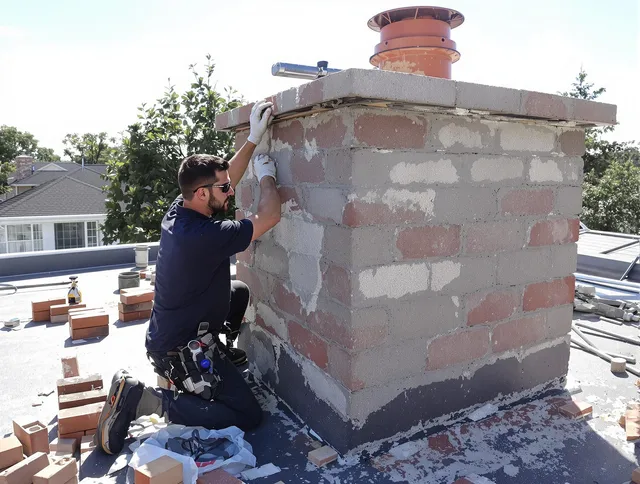 Advanced chimney repair process by Northbridge Chimney Sweep in Northbridge, MA