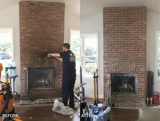 Finished chimney sweeping service by Northbridge Chimney Sweep in Northbridge, MA
