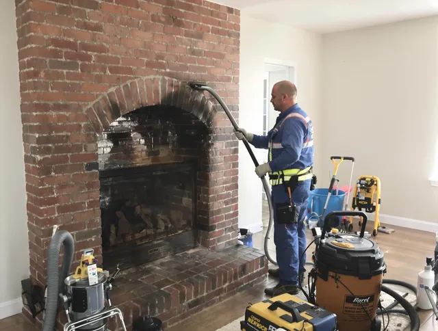 Northbridge Chimney Sweep expert performing detailed chimney sweep in Northbridge, MA