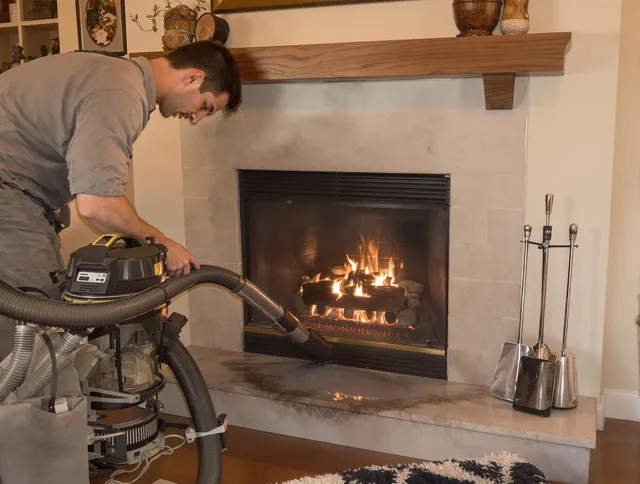 Routine fireplace upkeep by Northbridge Chimney Sweep in Northbridge, MA